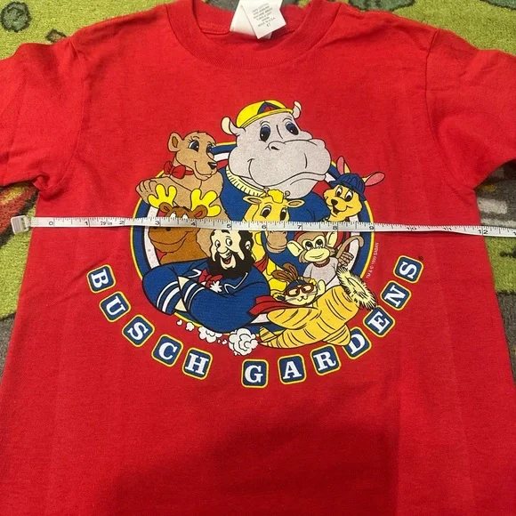 NWOT Kids Vintage 1999 Busch Gardens Animal Mascot Graphic T-Shirt 4T Made inUSA - Picture 5 of 11